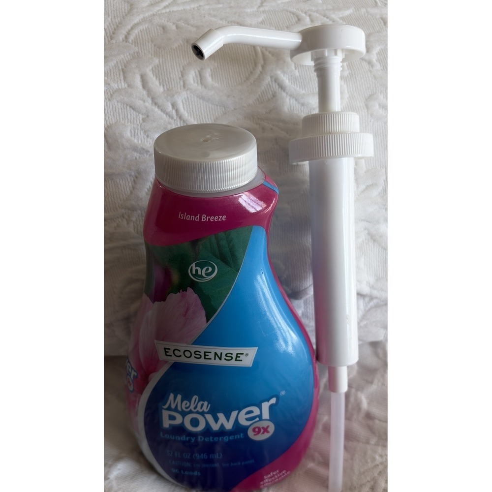 Melaleuca MelaPower 32 oz- Laundry he Detergent-Island Breeze-96 Loads W/ Pump